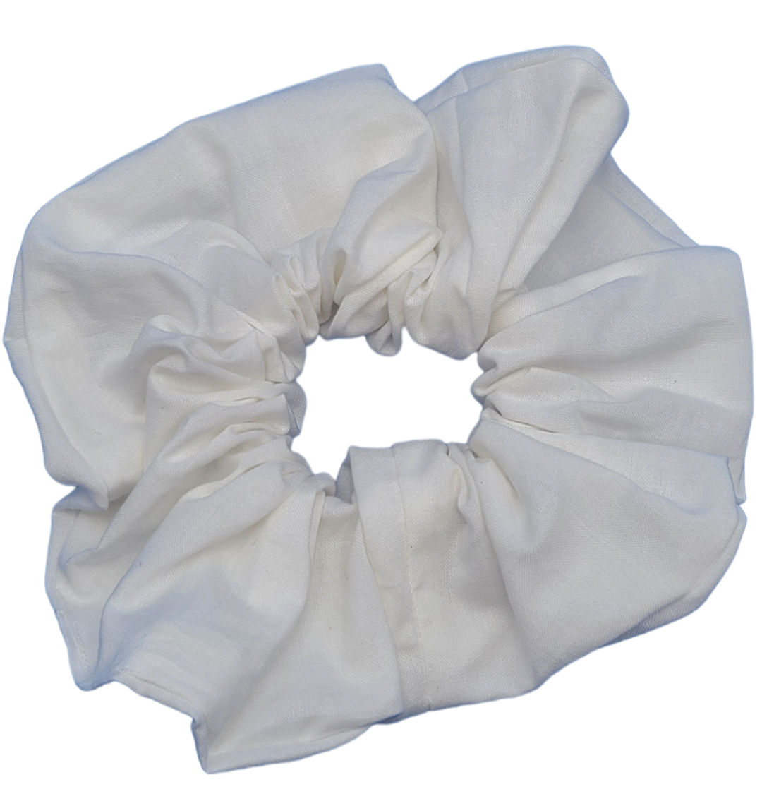 Snow - XL Scrunchie - 100% Cotton