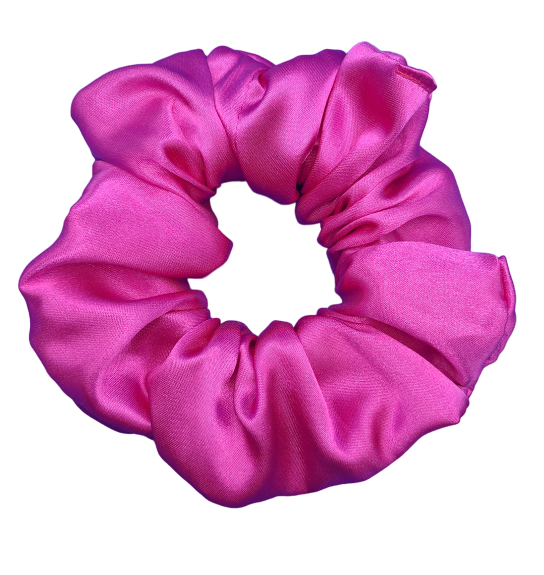 Fuchsia Flair - Large Scrunchie - Satin - Season 3