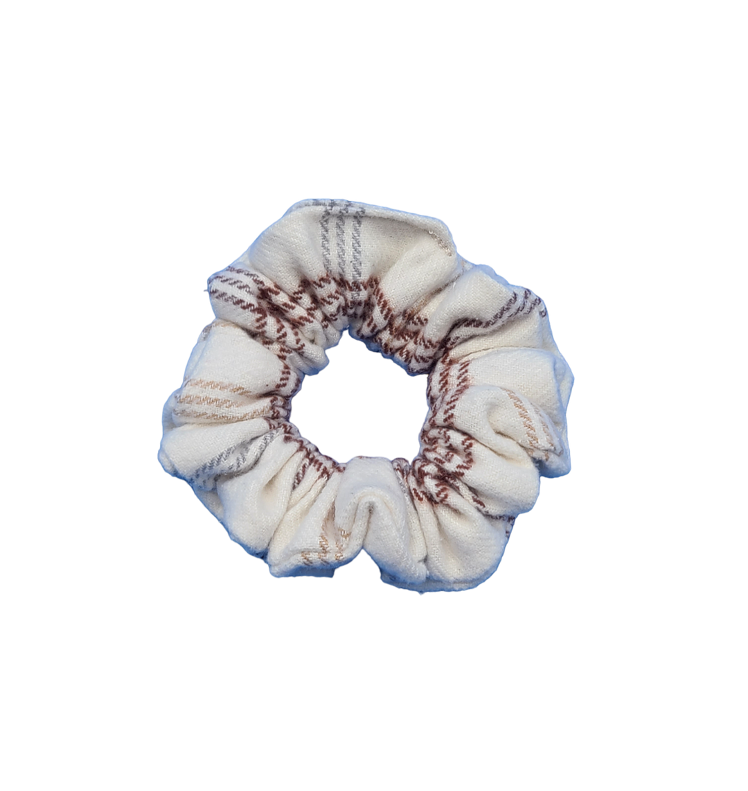 Grid Glam - Medium Scrunchie - 100% Cotton