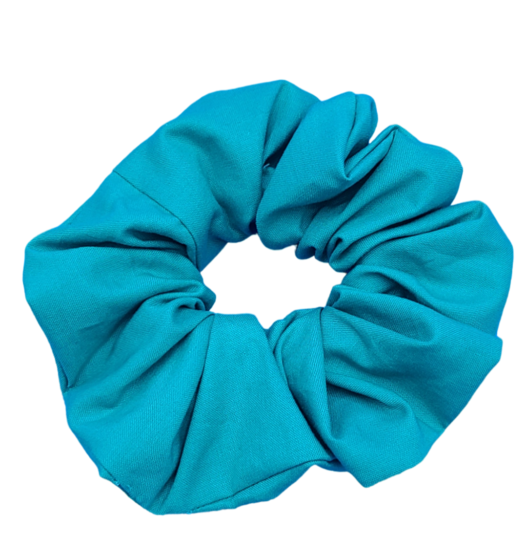 Majestic Peacock - Large Scrunchie - 100% Cotton - Limited Edition