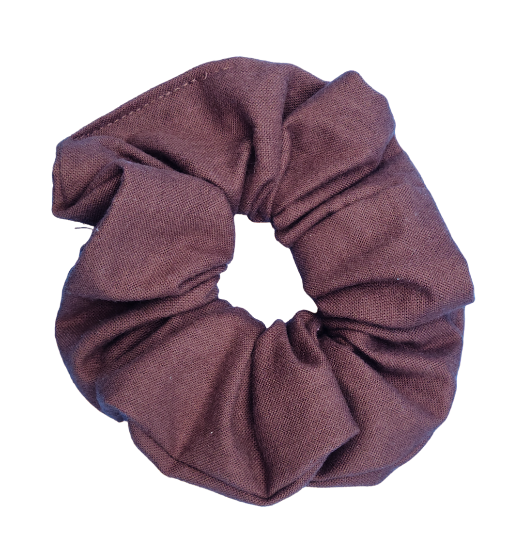 Sweet Cocoa - Large Scrunchie - 100% Cotton