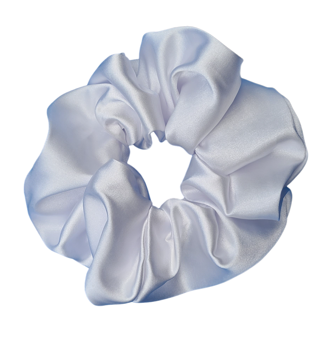 Silken Snow - Large Scrunchie - Satin - Season 3