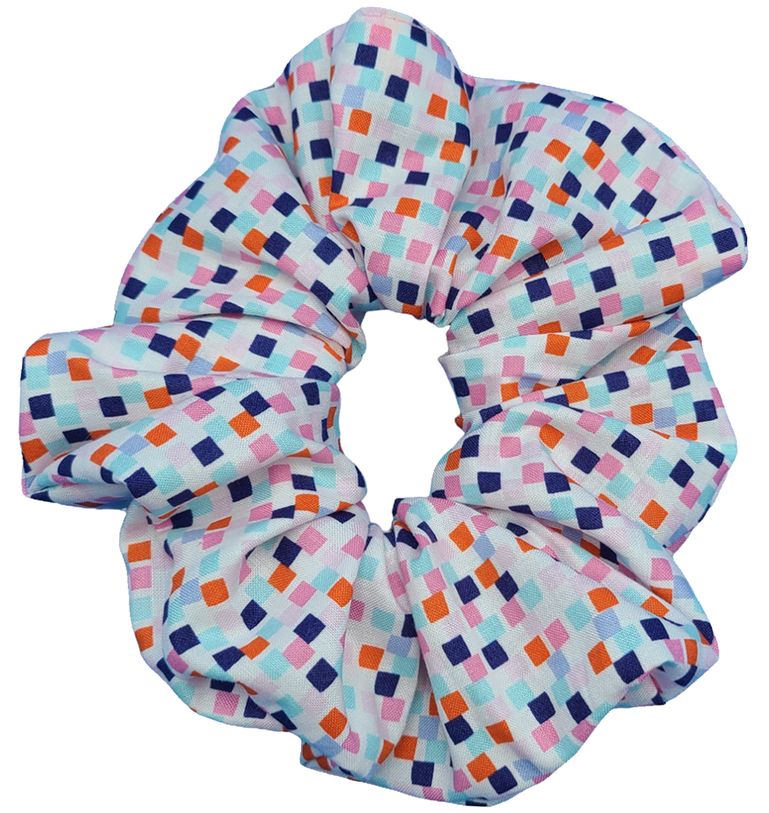 Mosaic Medley - XL Scrunchie - 100% Cotton - Limited Edition