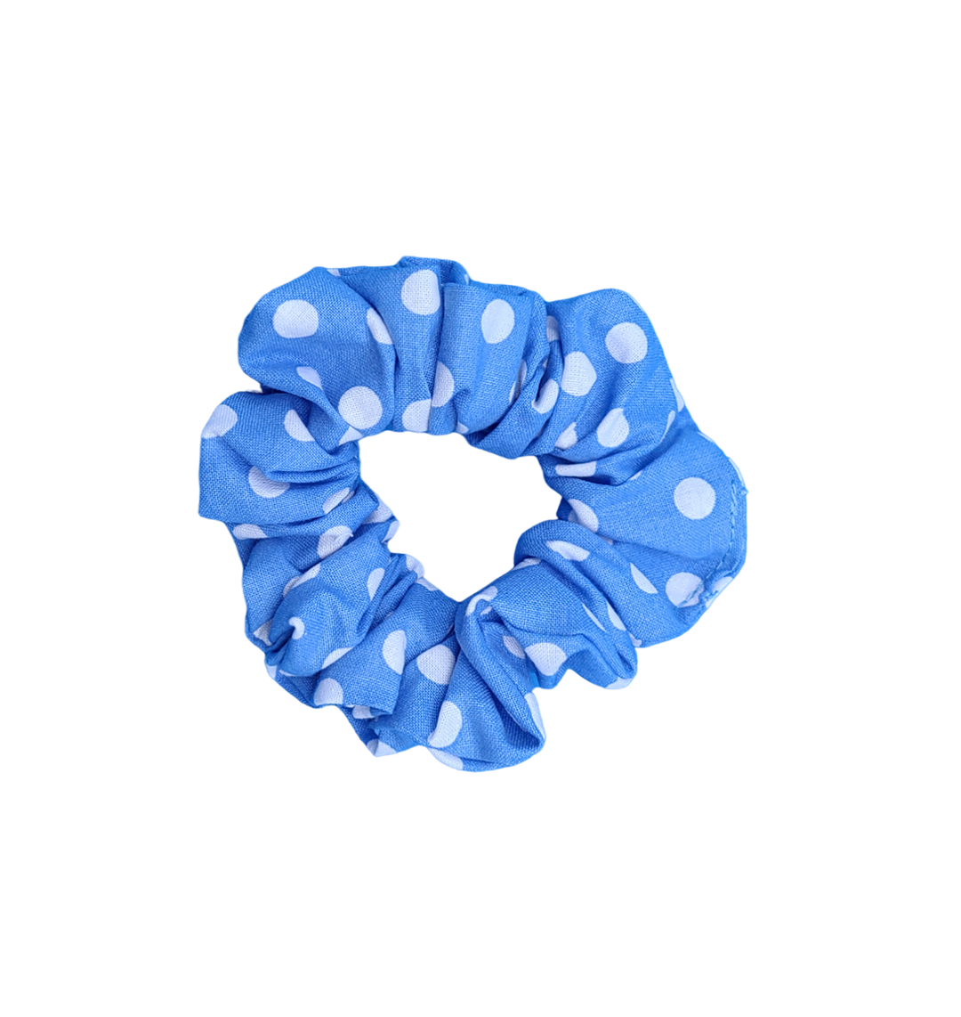 Sky Dots - Medium Scrunchie - 100% Cotton - Limited Edition